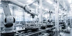 Connected robot production line